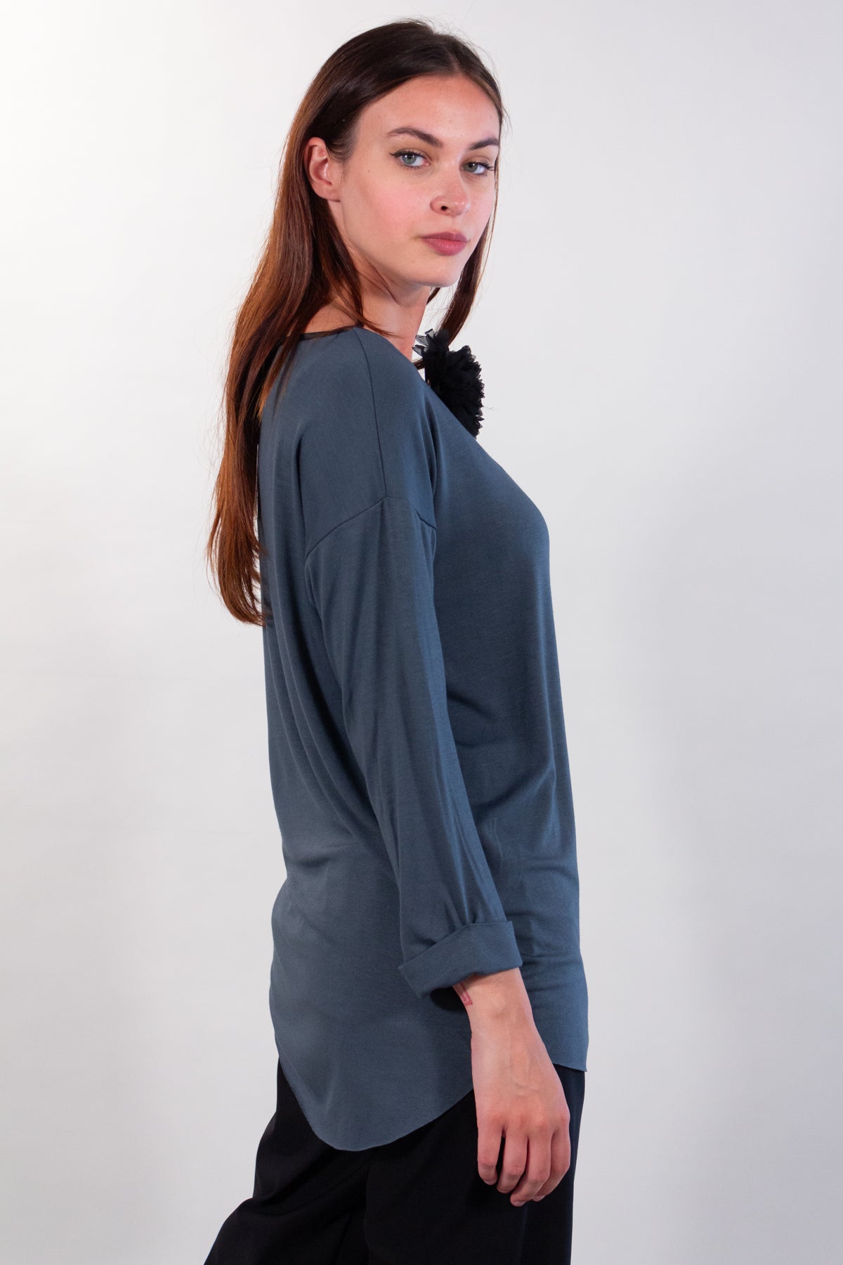 ECO EDGE SWEATER + BROOCH