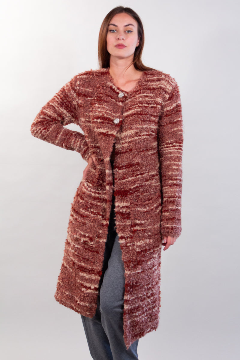 CAPPOTTO BOUCLE' MELANGE