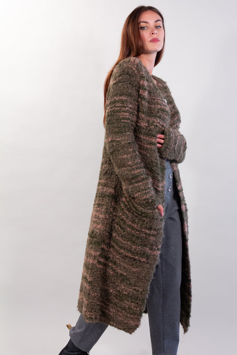 CAPPOTTO BOUCLE' MELANGE