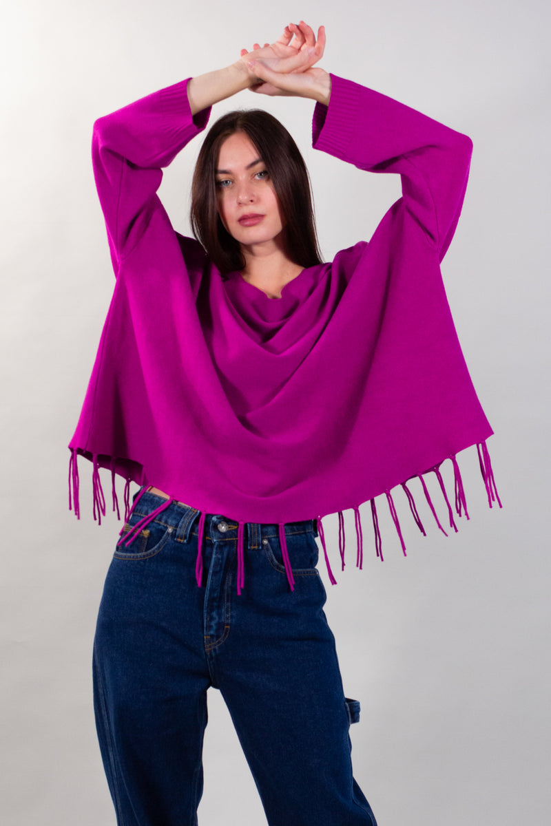 MAGLIA AMPIA FRANGE