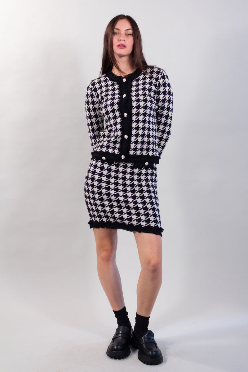 MINIGONNA CHANEL PIED DE POULE