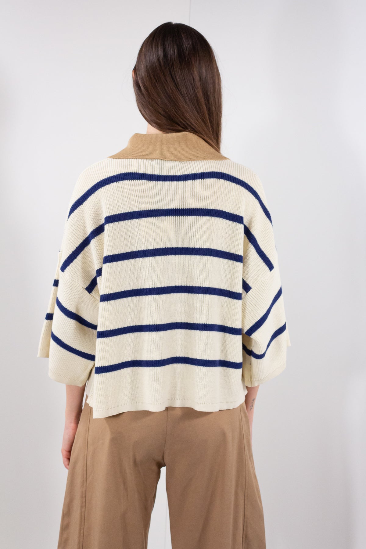 MAGLIA POLO RIGATA OVER