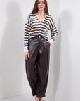 PANTALONE BALOON ECOPELLE***