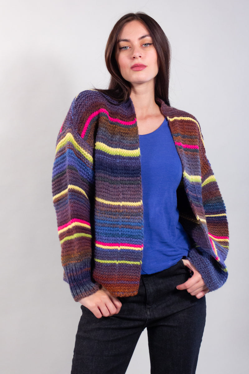 CARDIGAN RIGATO COLORS