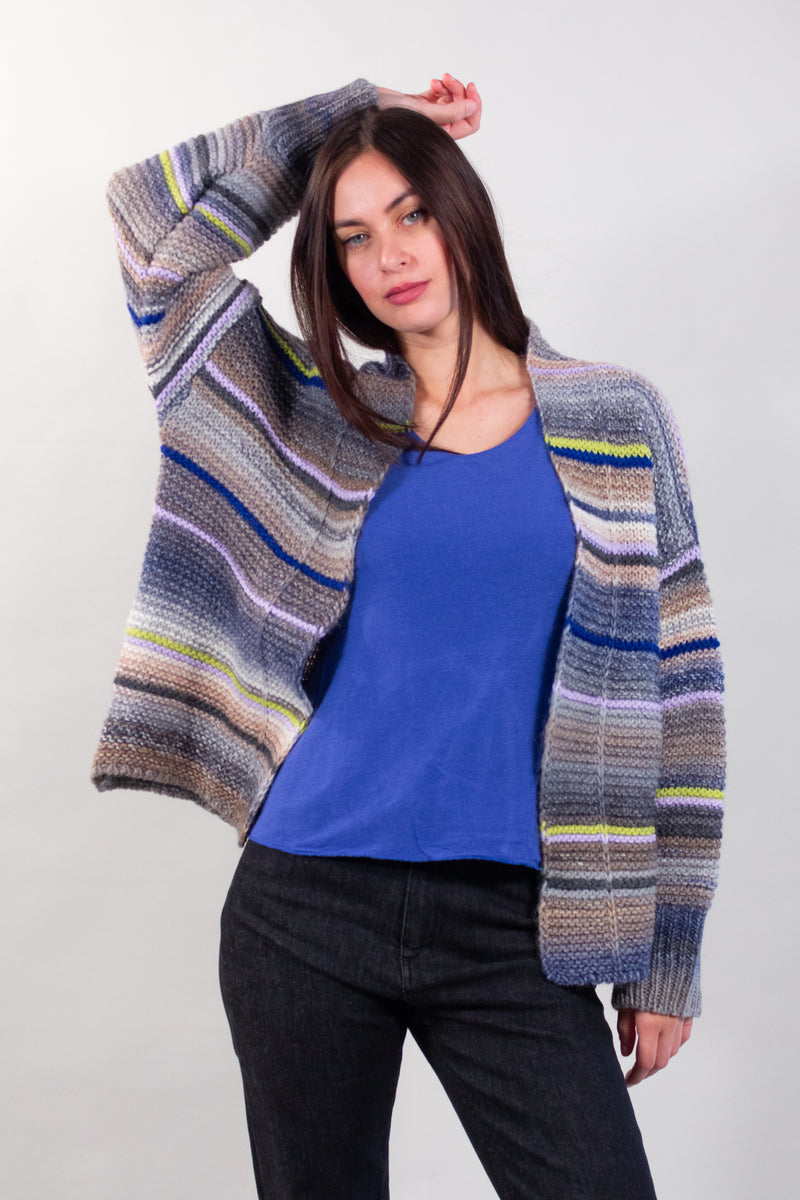 CARDIGAN RIGATO COLORS
