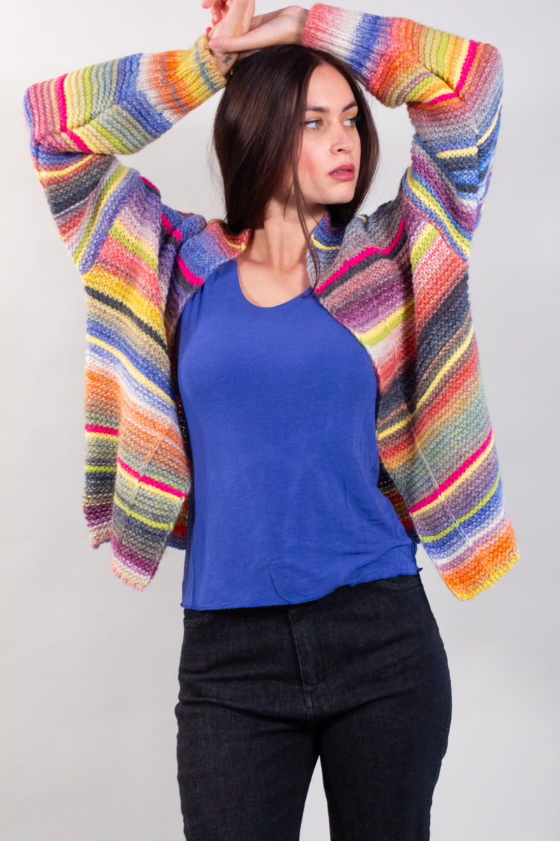 CARDIGAN RIGATO COLORS