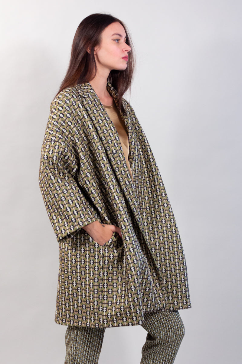 CAPPOTTO OVERSIZE STAMPATO