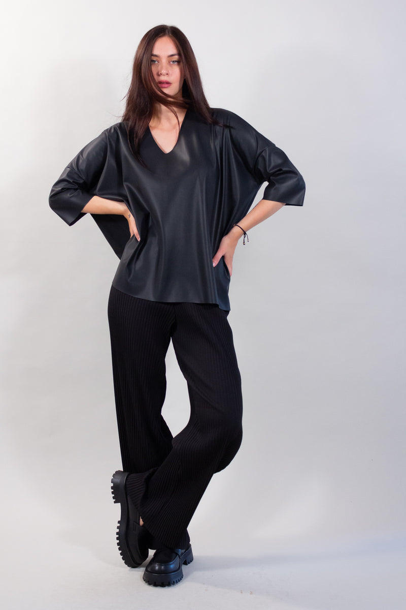 MAGLIA OVER ECOPELLE