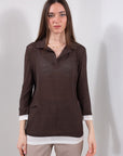 MAGLIA POLO DOPPIO COLLO SETINA