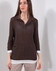 MAGLIA POLO DOPPIO COLLO SETINA
