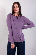 MAGLIA BOTTONI OBLIQUI