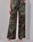 PANTALONE PALAZZO CAMOUFLAGE