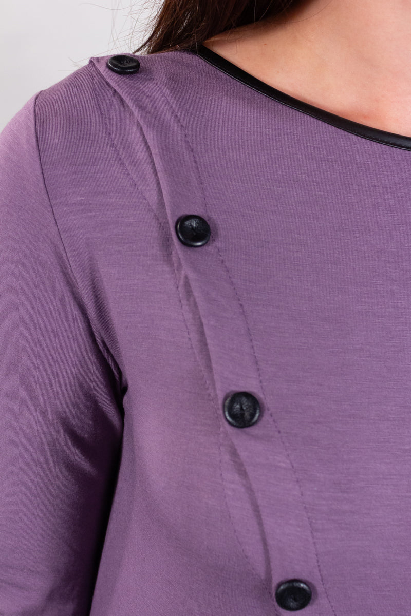 MAGLIA BOTTONI OBLIQUI