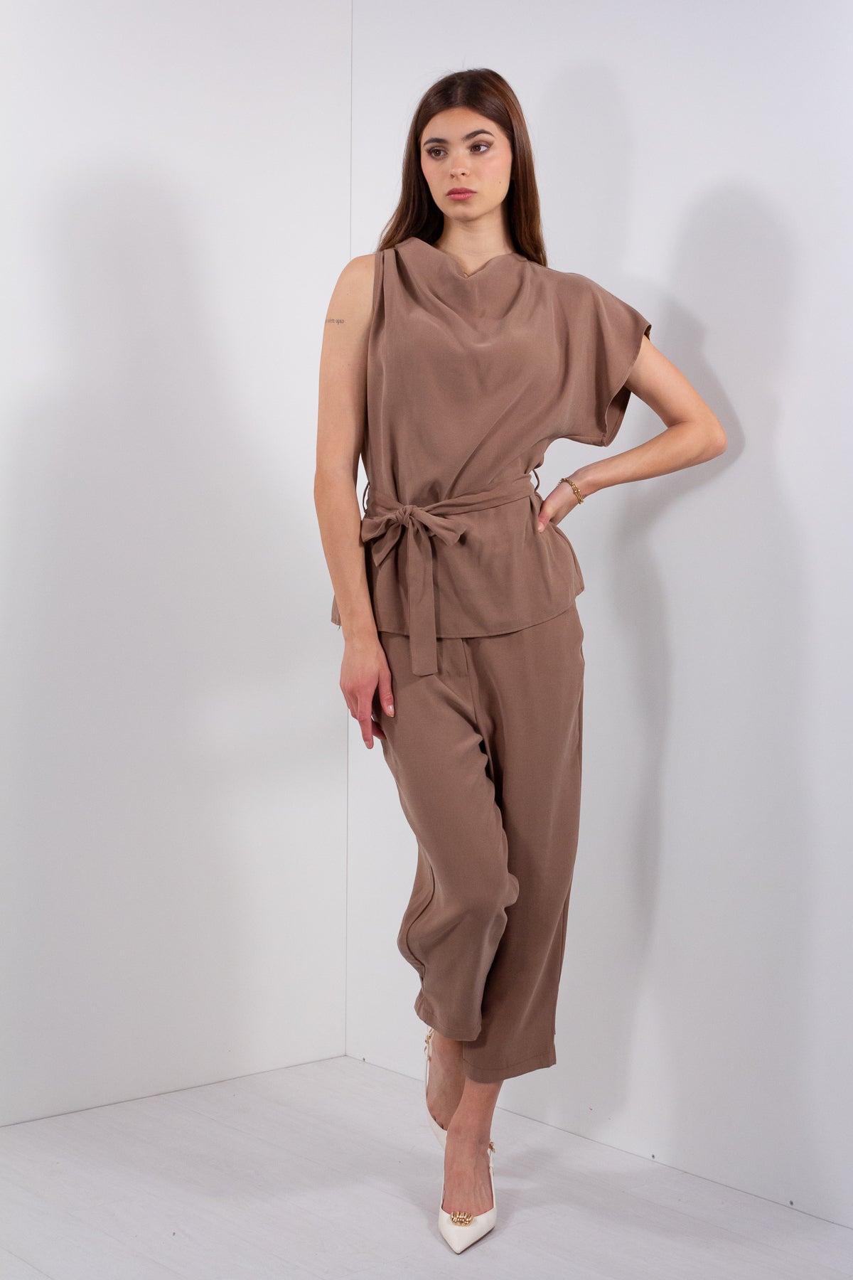 COMPLETO MAGLIA OBLIQUA + PANTALONE