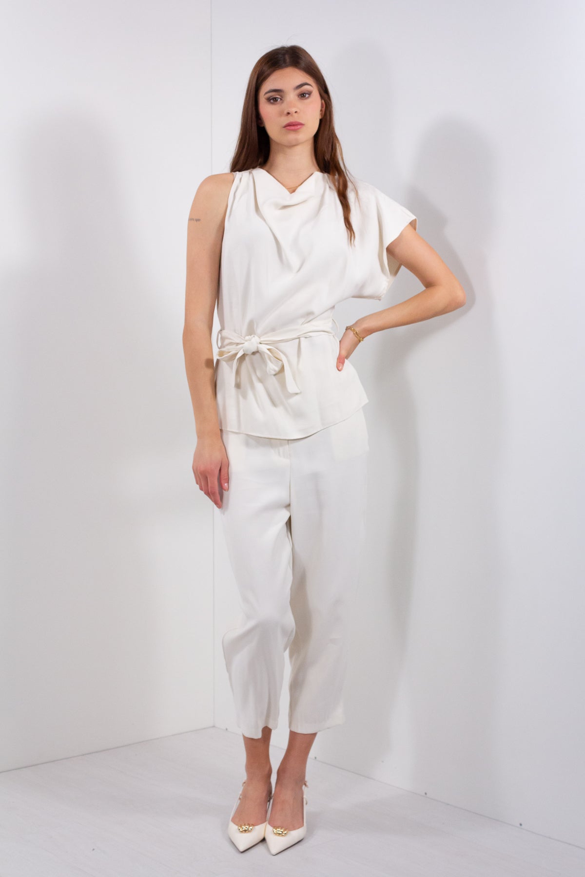 COMPLETO MAGLIA OBLIQUA + PANTALONE