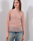 MAGLIA PIZZO + PAILLETTES