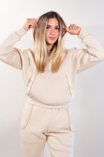 FELPA CAPPUCCIO STRASS