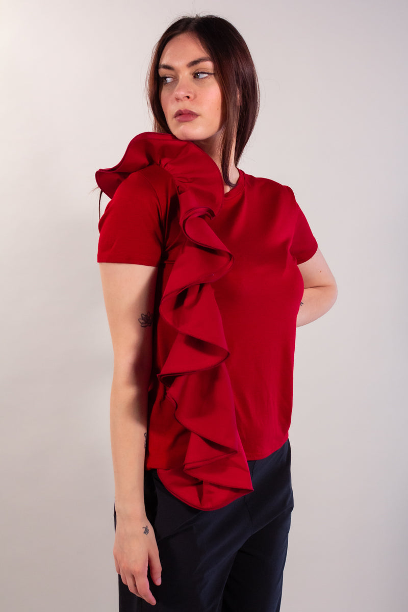 MAGLIA ROUCHES COTONE