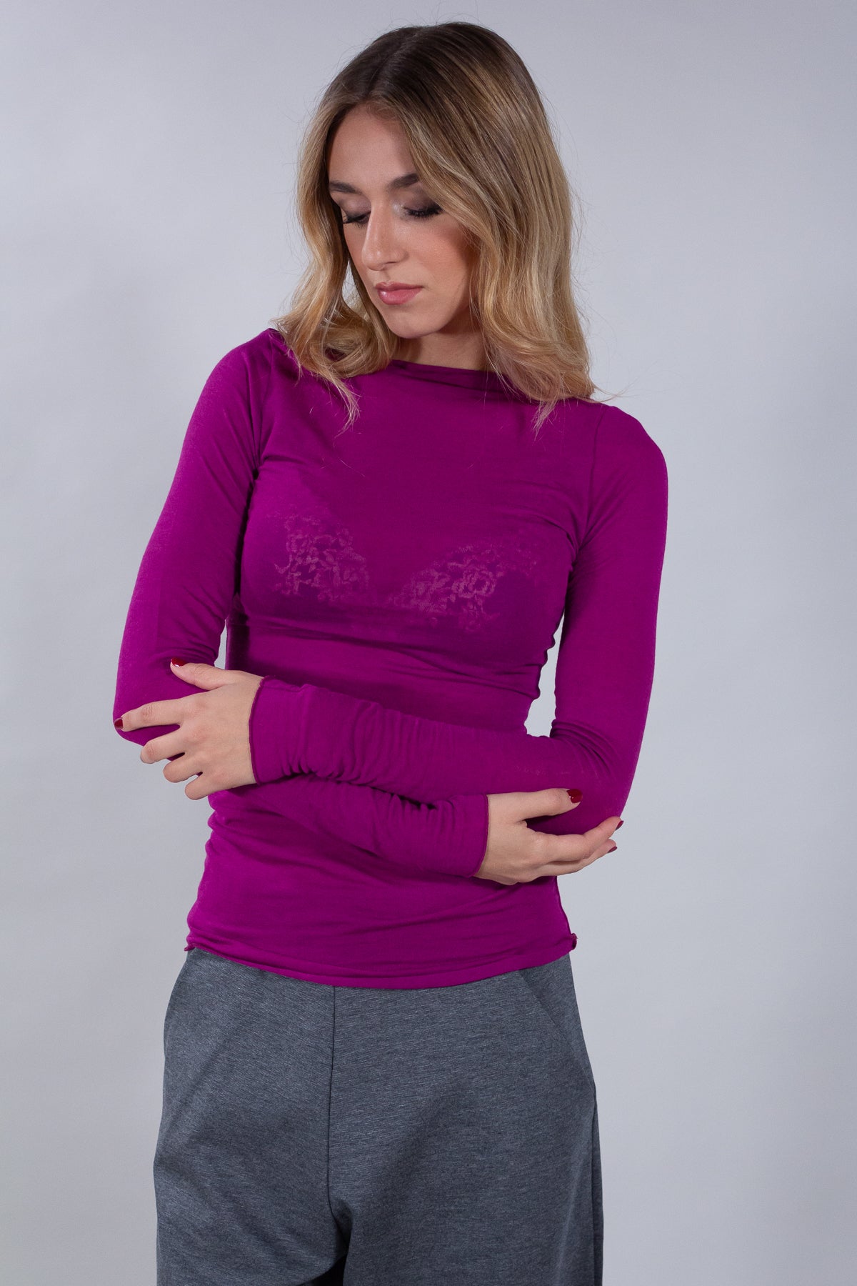 CASHMERE BLEND SWEATER