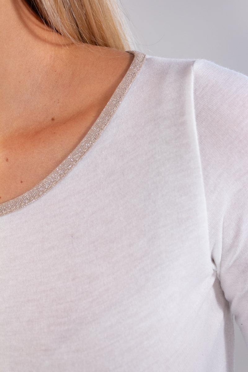 MAGLIA CASHMERE BORDO LUREX
