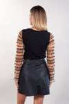 MAGLIA MANICHE TULLE POIS