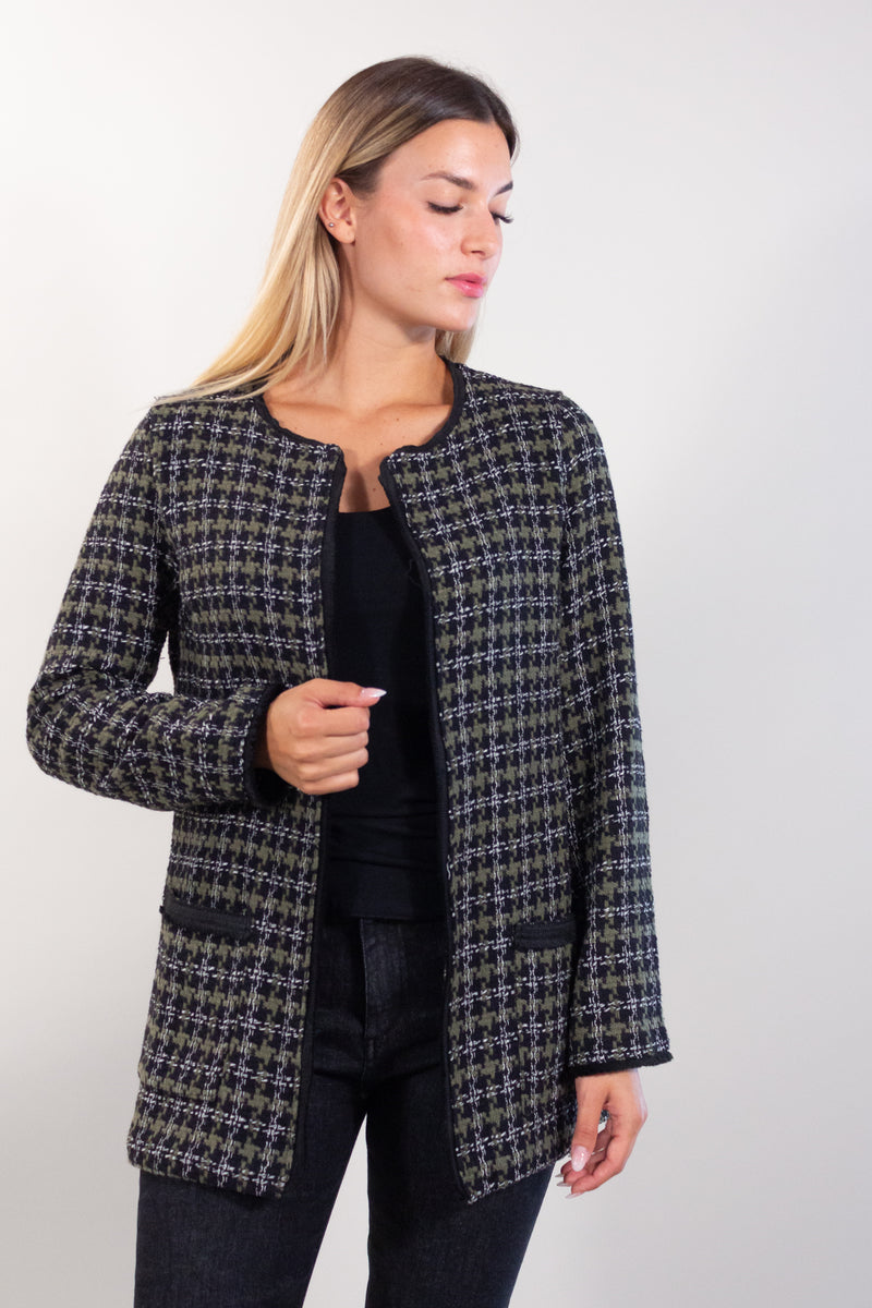 GIACCA PIED DE POULE TASCHINE