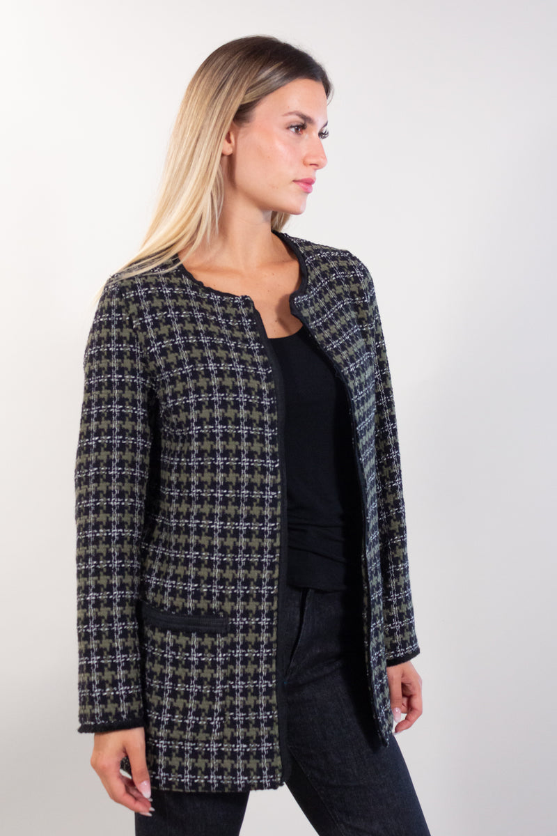 GIACCA PIED DE POULE TASCHINE