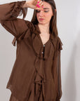CAMICIA JABOT CHIFFON