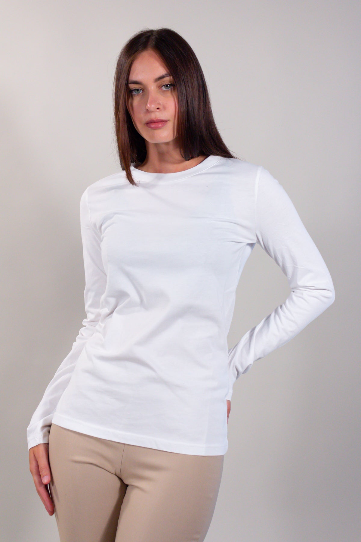 LONG SLEEVED COTTON SWEATER
