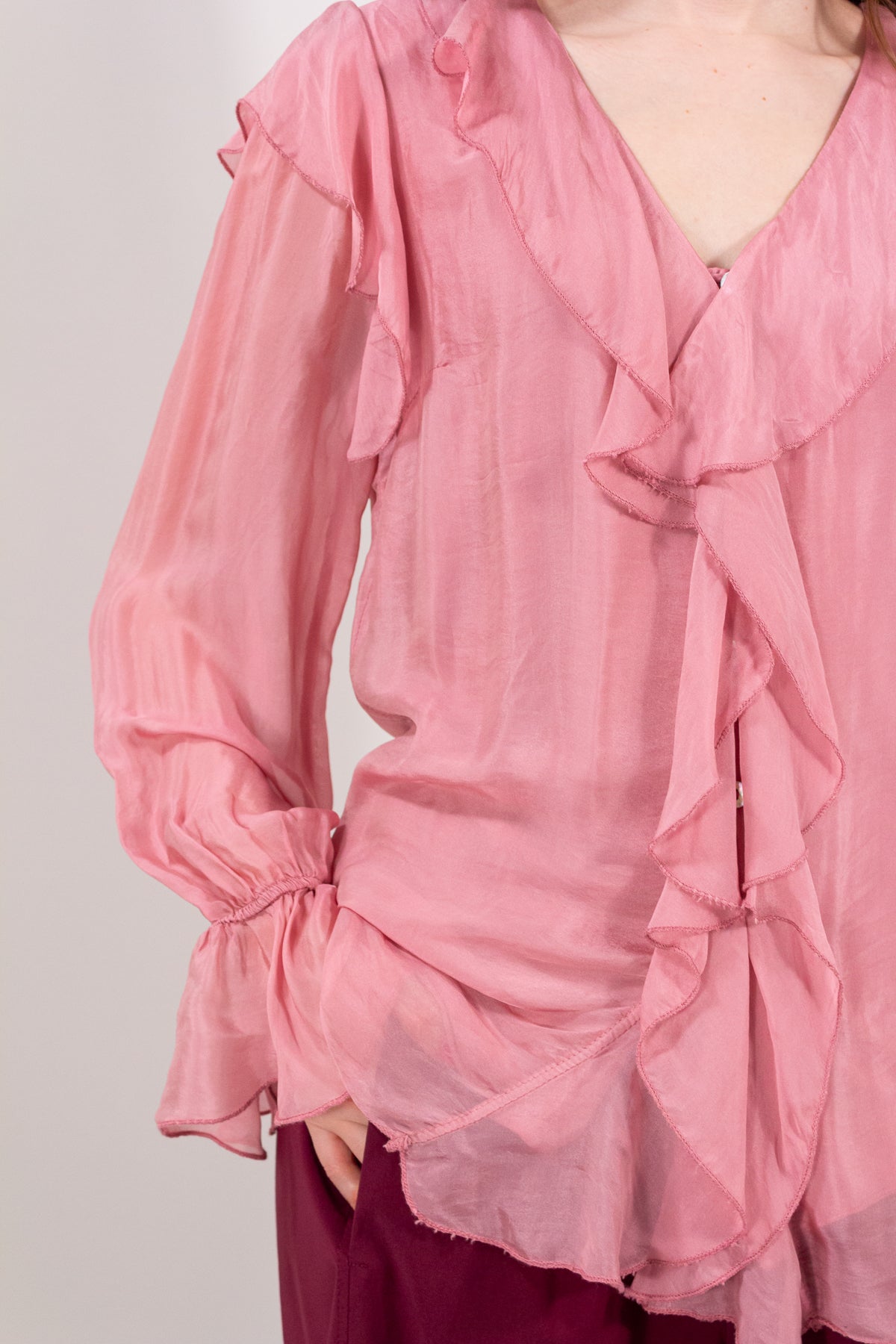 CAMICIA JABOT CHIFFON