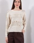 MAGLIA BUCHI + FIOCCHI***