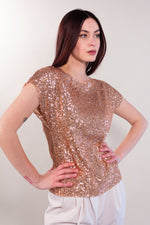 MAGLIA KIMONO PAILLETTES