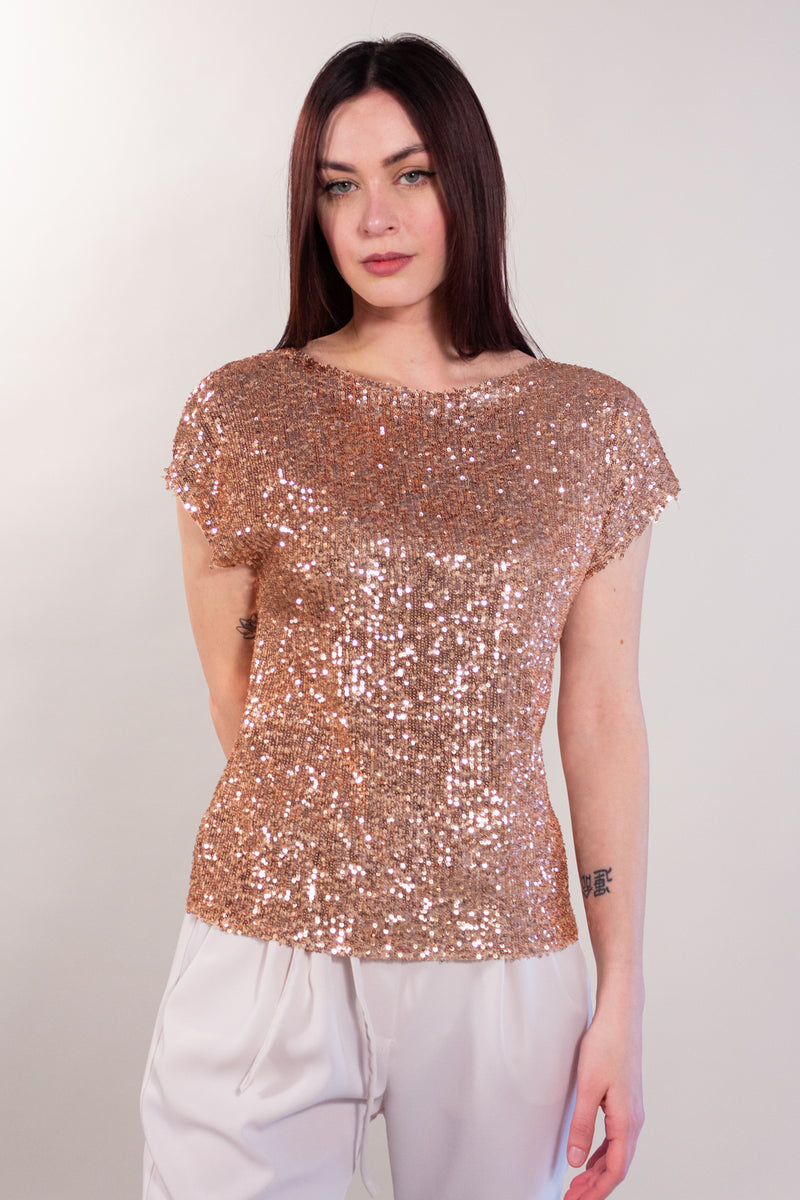 MAGLIA KIMONO PAILLETTES