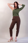 PANTALONE OVETTO COTONE TASCHINO
