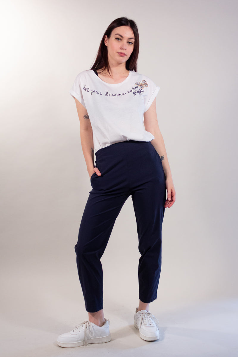 PANTALONE OVETTO COTONE TASCHINO