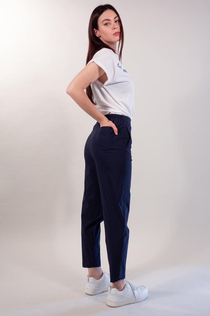 PANTALONE OVETTO COTONE TASCHINO
