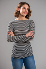 MAGLIA RIGATA MISTO CASHMERE