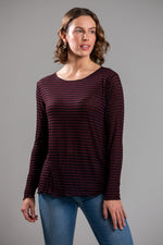 MAGLIA RIGATA INTERMEDIA MISTO CASHMERE